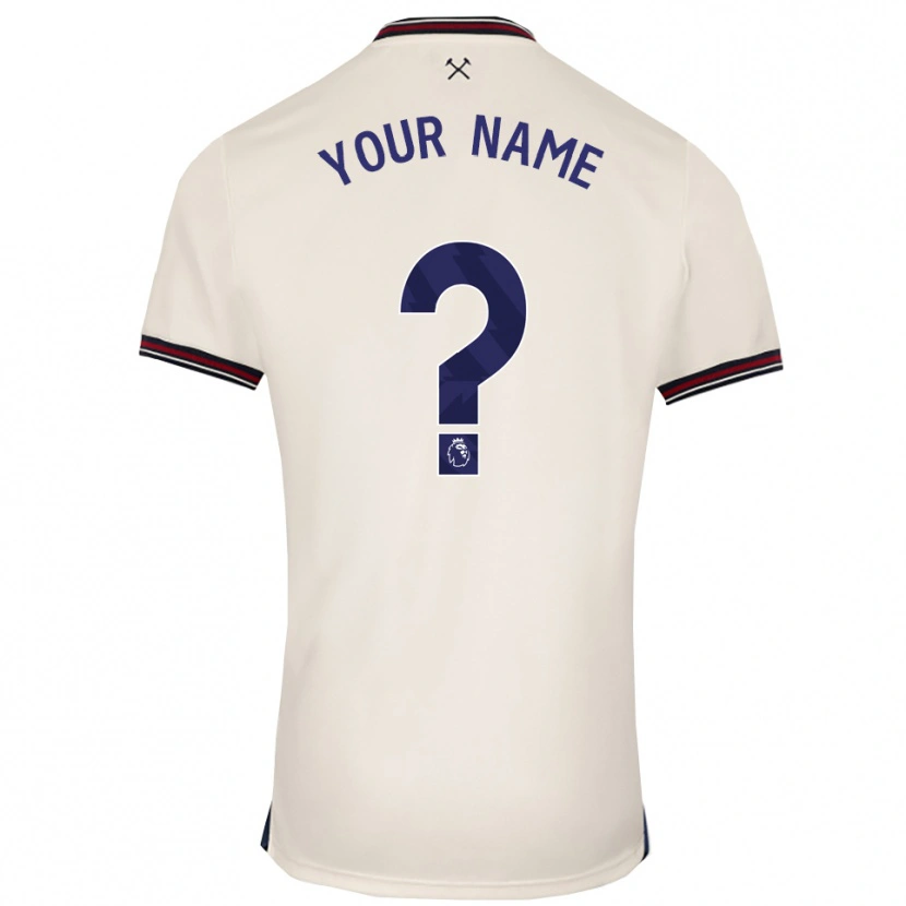 Danxen Kobiety Twoje Imię #0 Złamana Biel Wyjazdowa Koszulka 2025/26 Koszulki Klubowe