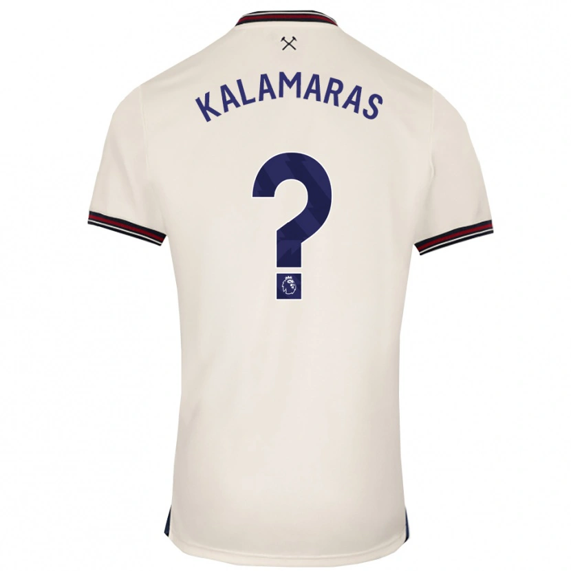 Danxen Kobiety Pablo Kalamaras #0 Złamana Biel Wyjazdowa Koszulka 2025/26 Koszulki Klubowe