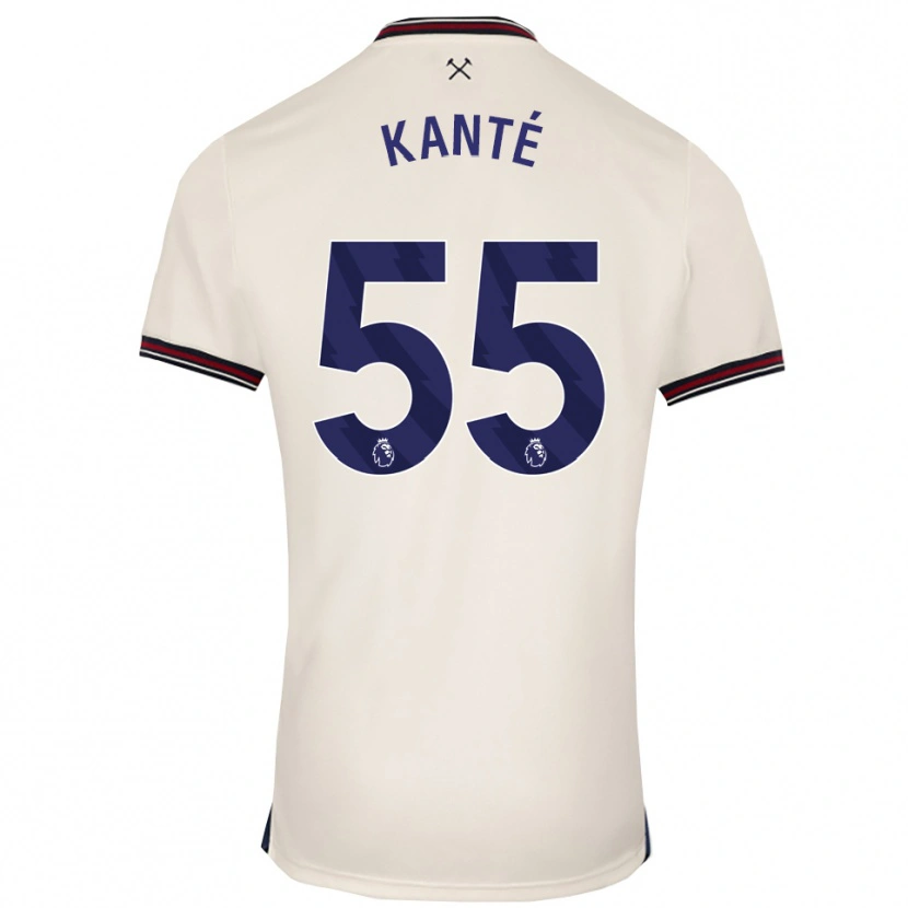 Danxen Kobiety Mohamadou Kanté #55 Złamana Biel Wyjazdowa Koszulka 2025/26 Koszulki Klubowe