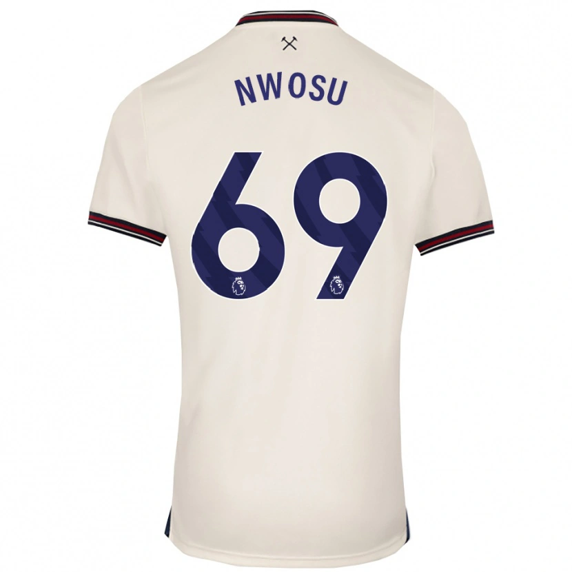Danxen Kobiety Chinaza Nwosu #69 Złamana Biel Wyjazdowa Koszulka 2025/26 Koszulki Klubowe