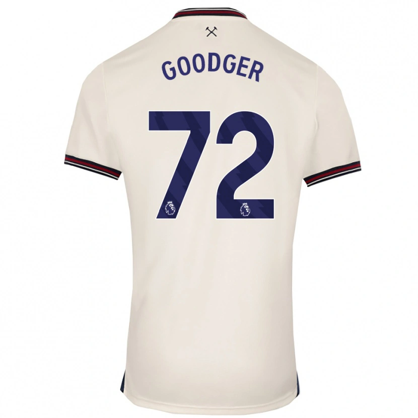 Danxen Kobiety Tommy Goodger #72 Złamana Biel Wyjazdowa Koszulka 2025/26 Koszulki Klubowe