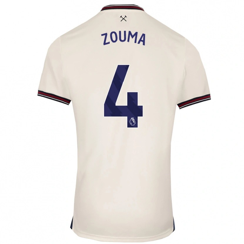 Danxen Kobiety Kurt Zouma #4 Złamana Biel Wyjazdowa Koszulka 2025/26 Koszulki Klubowe