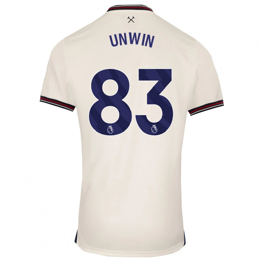 Danxen Kobiety Jonathan Unwin #83 Złamana Biel Wyjazdowa Koszulka 2025/26 Koszulki Klubowe