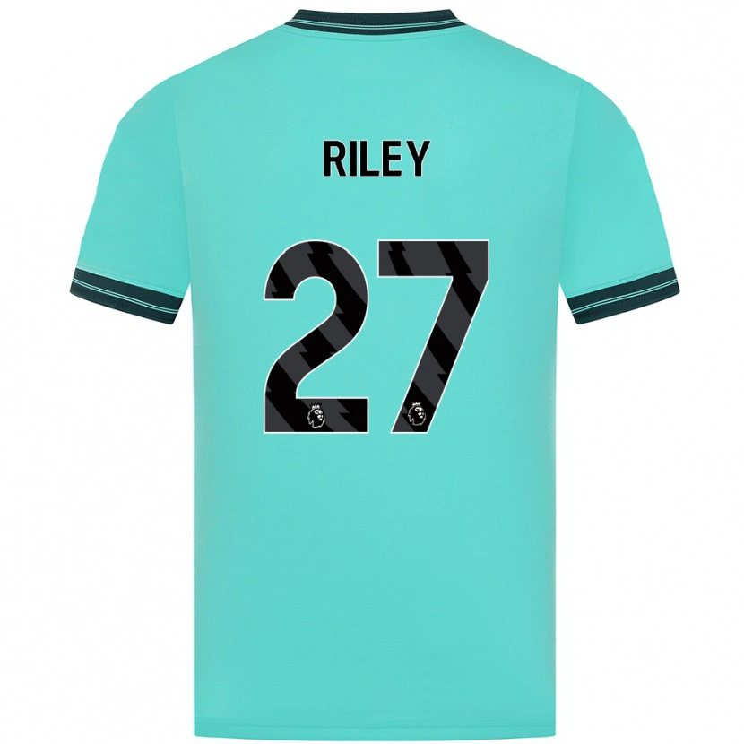 Danxen Kobiety Lauren Riley #27 Błękitno-Zielony Wyjazdowa Koszulka 2025/26 Koszulki Klubowe