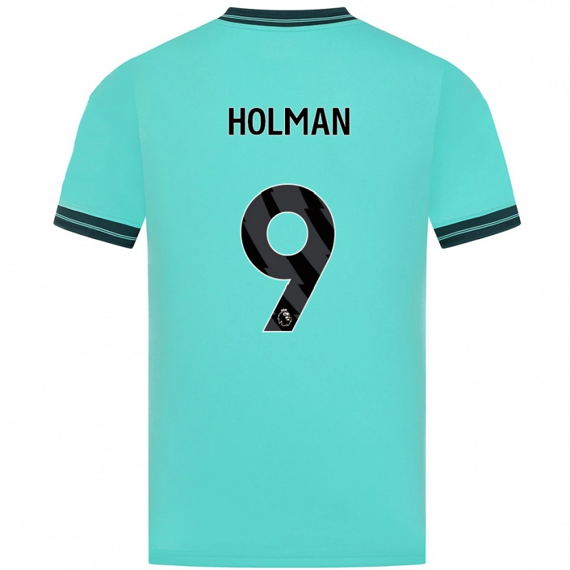 Danxen Kobiety Fletcher Holman #9 Błękitno-Zielony Wyjazdowa Koszulka 2025/26 Koszulki Klubowe