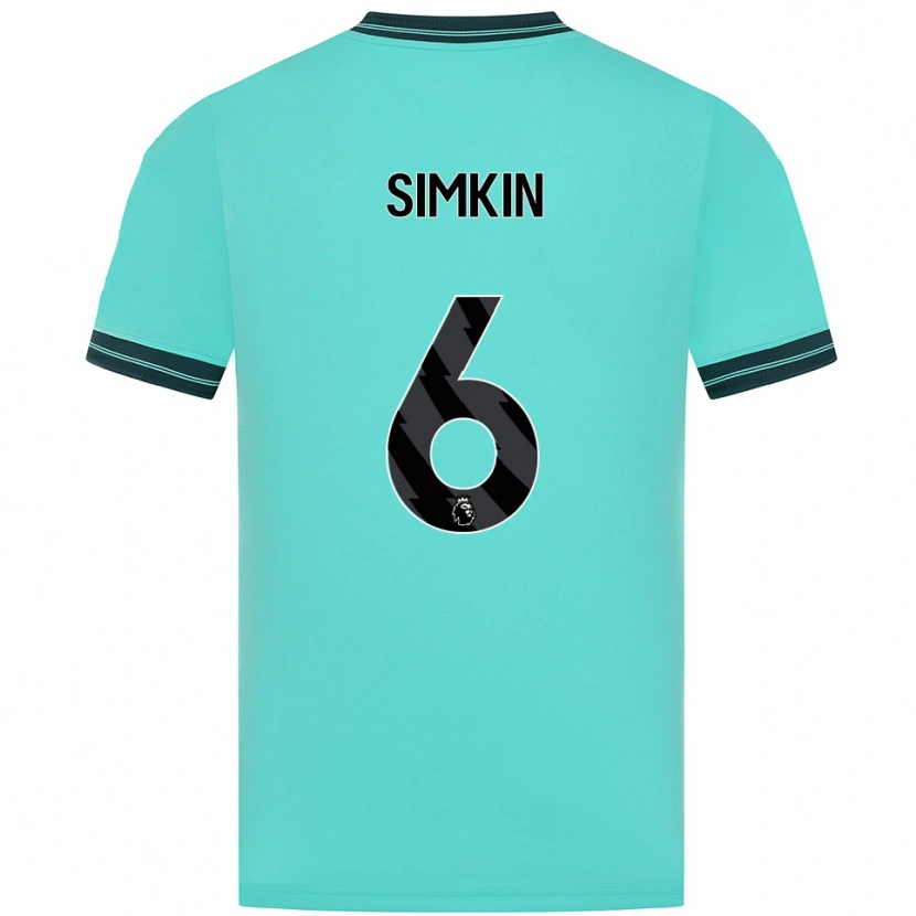 Danxen Kobiety Lily Simkin #6 Błękitno-Zielony Wyjazdowa Koszulka 2025/26 Koszulki Klubowe