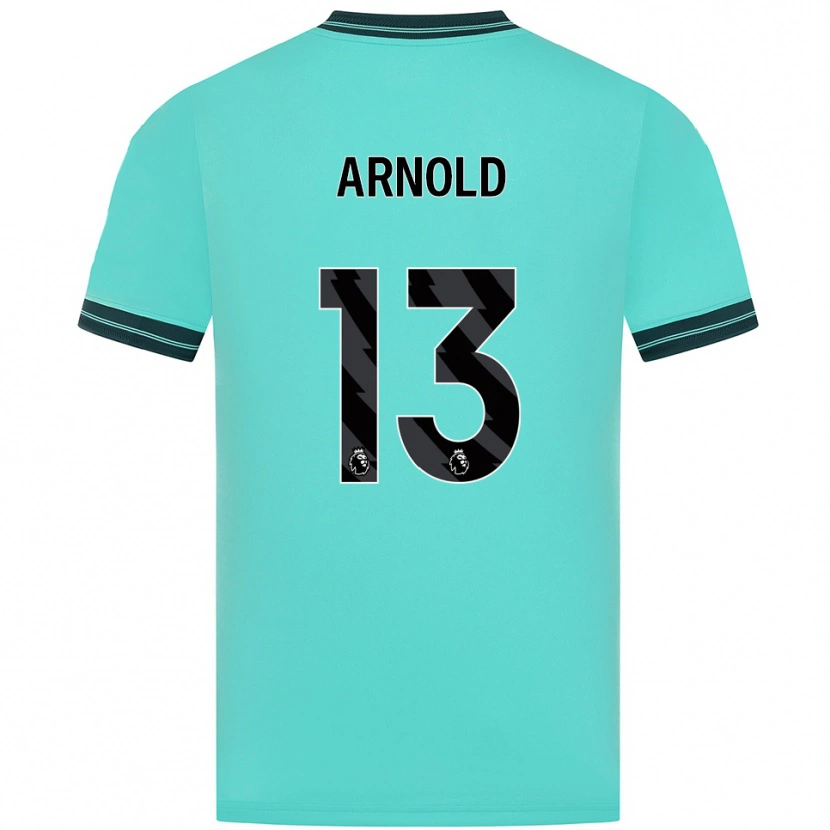 Danxen Kobiety Alfie Arnold #13 Błękitno-Zielony Wyjazdowa Koszulka 2025/26 Koszulki Klubowe