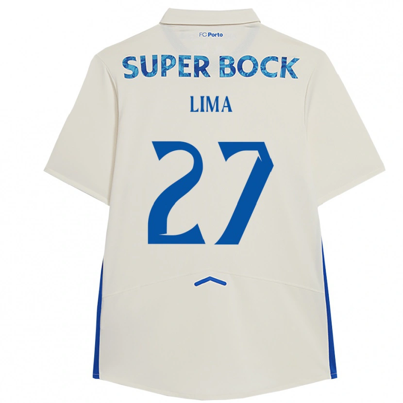 Danxen Kobiety Cláudia Lima #27 Biało-Niebieski Trzeci Komplet Koszulka 2025/26 Koszulki Klubowe