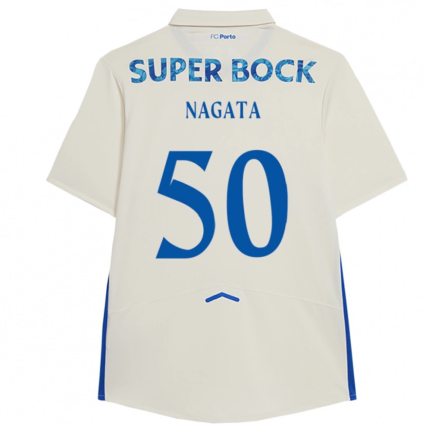 Danxen Kobiety Kotaro Nagata #50 Biało-Niebieski Trzeci Komplet Koszulka 2025/26 Koszulki Klubowe
