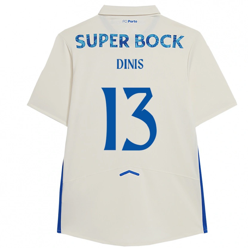 Danxen Kobiety Vasco Dinis #13 Biało-Niebieski Trzeci Komplet Koszulka 2025/26 Koszulki Klubowe