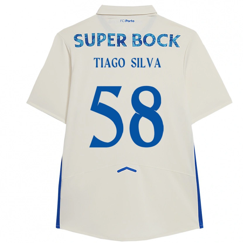 Danxen Kobiety Tiago Silva #58 Biało-Niebieski Trzeci Komplet Koszulka 2025/26 Koszulki Klubowe
