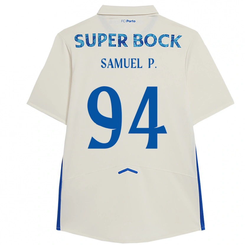 Danxen Kobiety Samuel #94 Biało-Niebieski Trzeci Komplet Koszulka 2025/26 Koszulki Klubowe