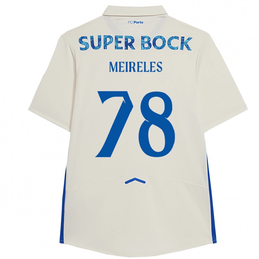 Danxen Kobiety Jorge Meireles #78 Biało-Niebieski Trzeci Komplet Koszulka 2025/26 Koszulki Klubowe