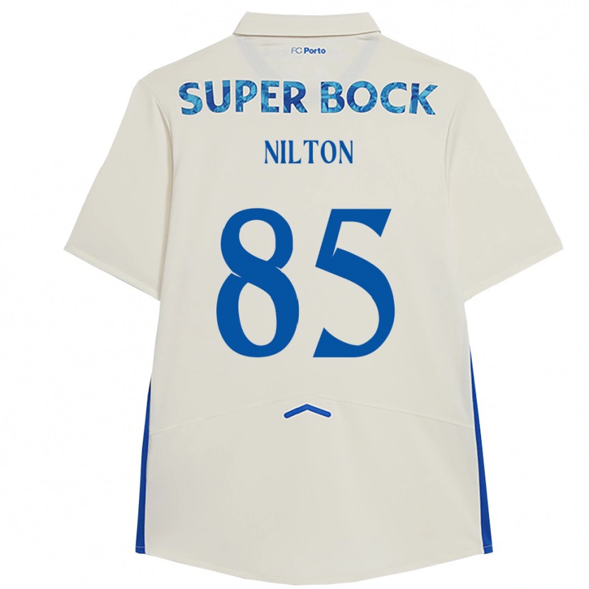 Danxen Kobiety Nilton #85 Biało-Niebieski Trzeci Komplet Koszulka 2025/26 Koszulki Klubowe