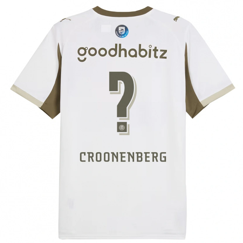Danxen Kobiety Luca Croonenberg #0 Biało-Szary Trzeci Komplet Koszulka 2025/26 Koszulki Klubowe