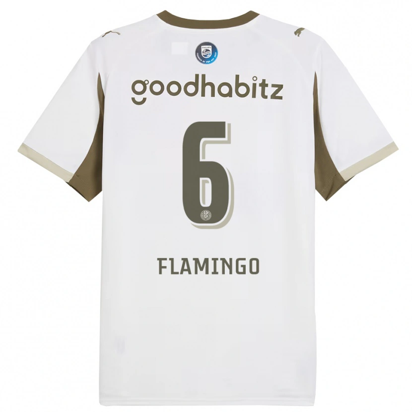 Danxen Kobiety Ryan Flamingo #6 Biało-Szary Trzeci Komplet Koszulka 2025/26 Koszulki Klubowe