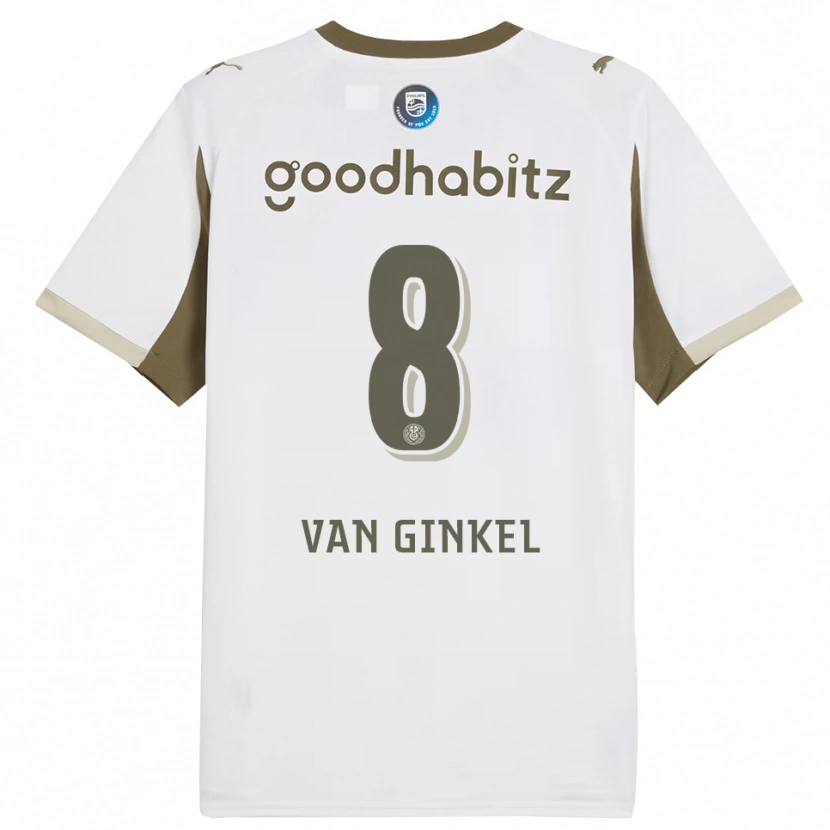 Danxen Kobiety Marco Van Ginkel #8 Biało-Szary Trzeci Komplet Koszulka 2025/26 Koszulki Klubowe