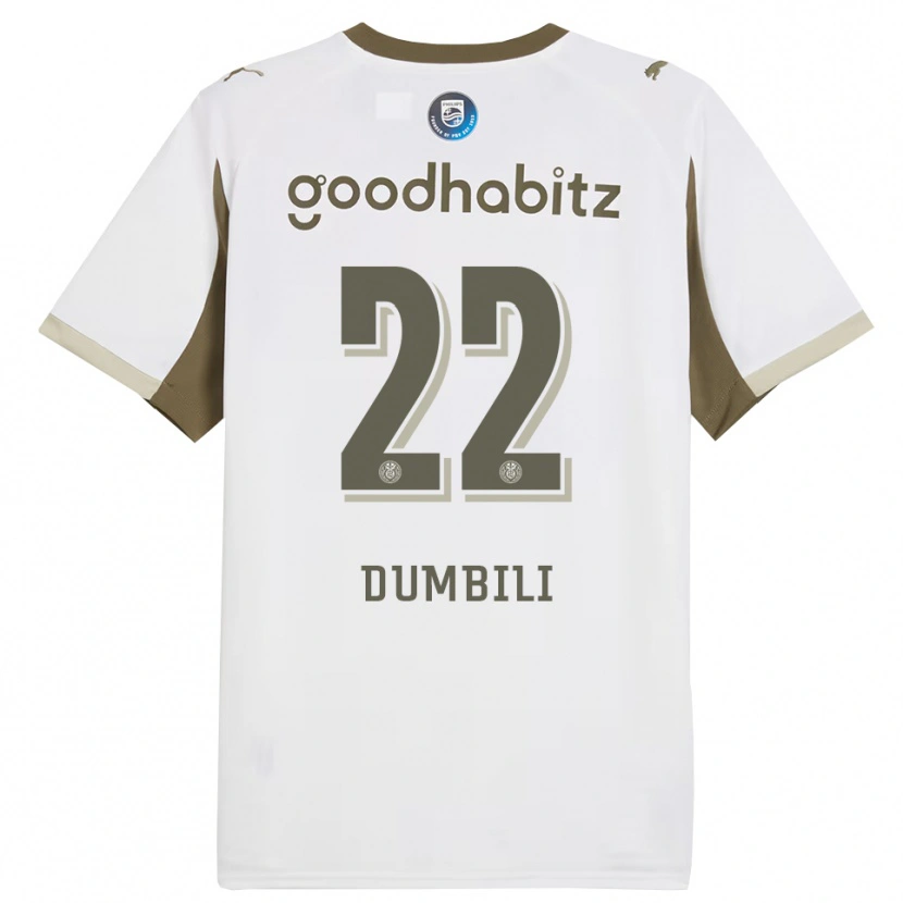 Danxen Kobiety Samuel Dumbili #22 Biało-Szary Trzeci Komplet Koszulka 2025/26 Koszulki Klubowe