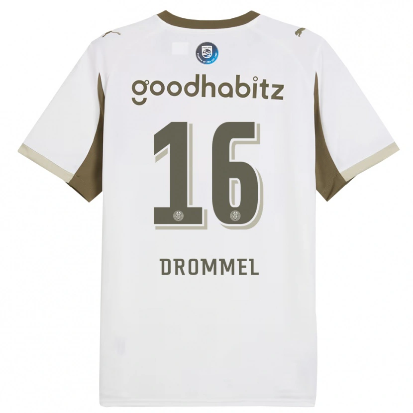 Danxen Kobiety Joel Drommel #16 Biało-Szary Trzeci Komplet Koszulka 2025/26 Koszulki Klubowe