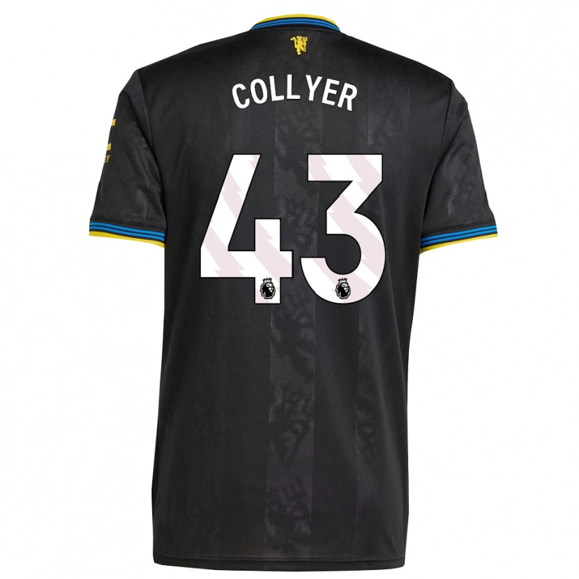 Danxen Kobiety Toby Collyer #43 Czarno-Żółto-Niebieski Trzeci Komplet Koszulka 2025/26 Koszulki Klubowe