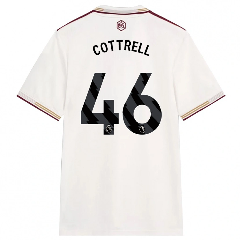 Danxen Kobiety Ben Cottrell #46 Złamana Biel Burgund Trzeci Komplet Koszulka 2025/26 Koszulki Klubowe