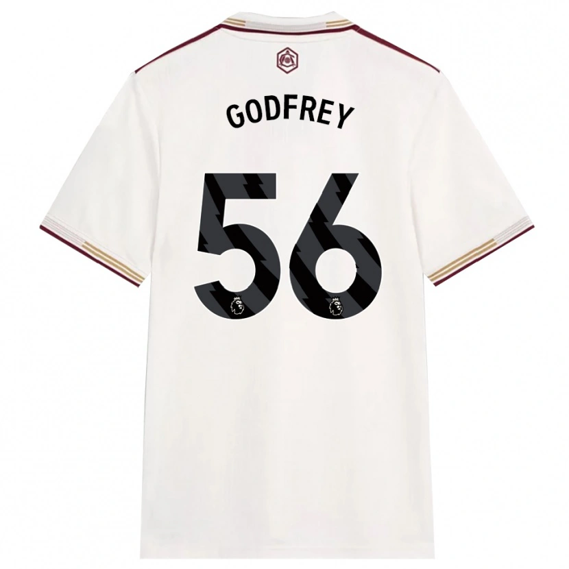 Danxen Kobiety Freya Godfrey #56 Złamana Biel Burgund Trzeci Komplet Koszulka 2025/26 Koszulki Klubowe