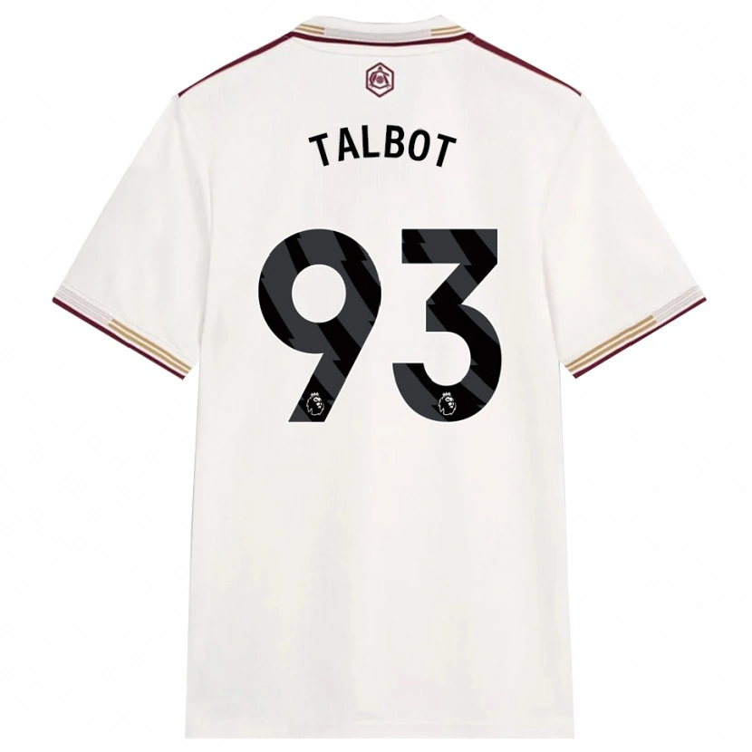 Danxen Kobiety Jack Talbot #93 Złamana Biel Burgund Trzeci Komplet Koszulka 2025/26 Koszulki Klubowe