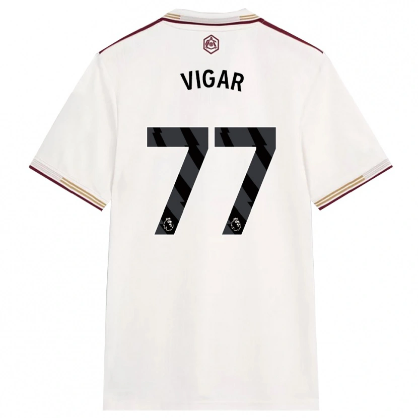 Danxen Kobiety Billy Vigar #77 Złamana Biel Burgund Trzeci Komplet Koszulka 2025/26 Koszulki Klubowe