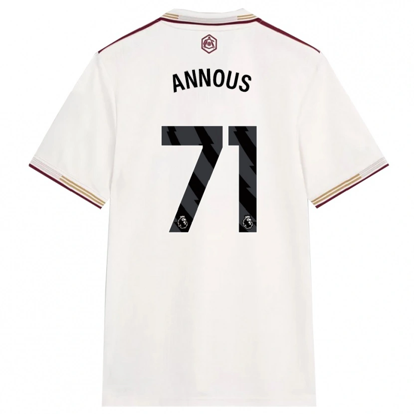 Danxen Kobiety Andre Harriman-Annous #71 Złamana Biel Burgund Trzeci Komplet Koszulka 2025/26 Koszulki Klubowe