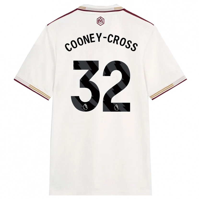 Danxen Kobiety Kyra Cooney-Cross #32 Złamana Biel Burgund Trzeci Komplet Koszulka 2025/26 Koszulki Klubowe