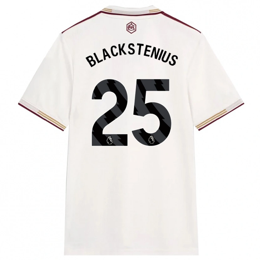 Danxen Kobiety Stina Blackstenius #25 Złamana Biel Burgund Trzeci Komplet Koszulka 2025/26 Koszulki Klubowe