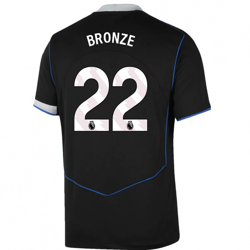 Danxen Kobiety Lucy Bronze #22 Czarno-Niebiesko-Srebrny Trzeci Komplet Koszulka 2025/26 Koszulki Klubowe