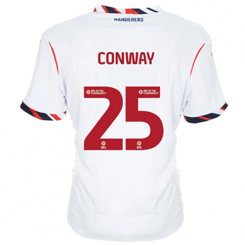 Danxen Dzieci Max Conway #25 Biały Czerwony Domowa Koszulka 2025/26 Koszulki Klubowe