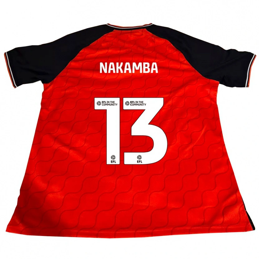 Danxen Dzieci Marvelous Nakamba #13 Pomarańczowy Czarny Biały Domowa Koszulka 2025/26 Koszulki Klubowe