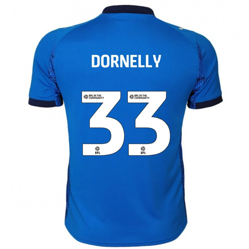 Danxen Dzieci James Dornelly #33 Niebieski Biały Domowa Koszulka 2025/26 Koszulki Klubowe