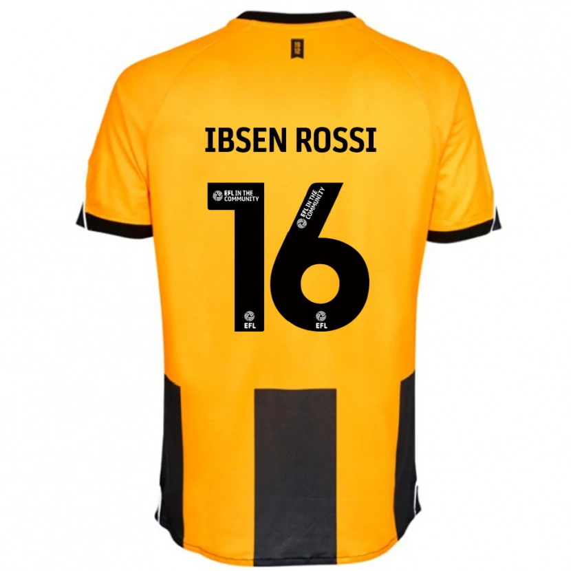 Danxen Dzieci Zeno Ibsen Rossi #16 Pomarańczowy Czarny Domowa Koszulka 2025/26 Koszulki Klubowe