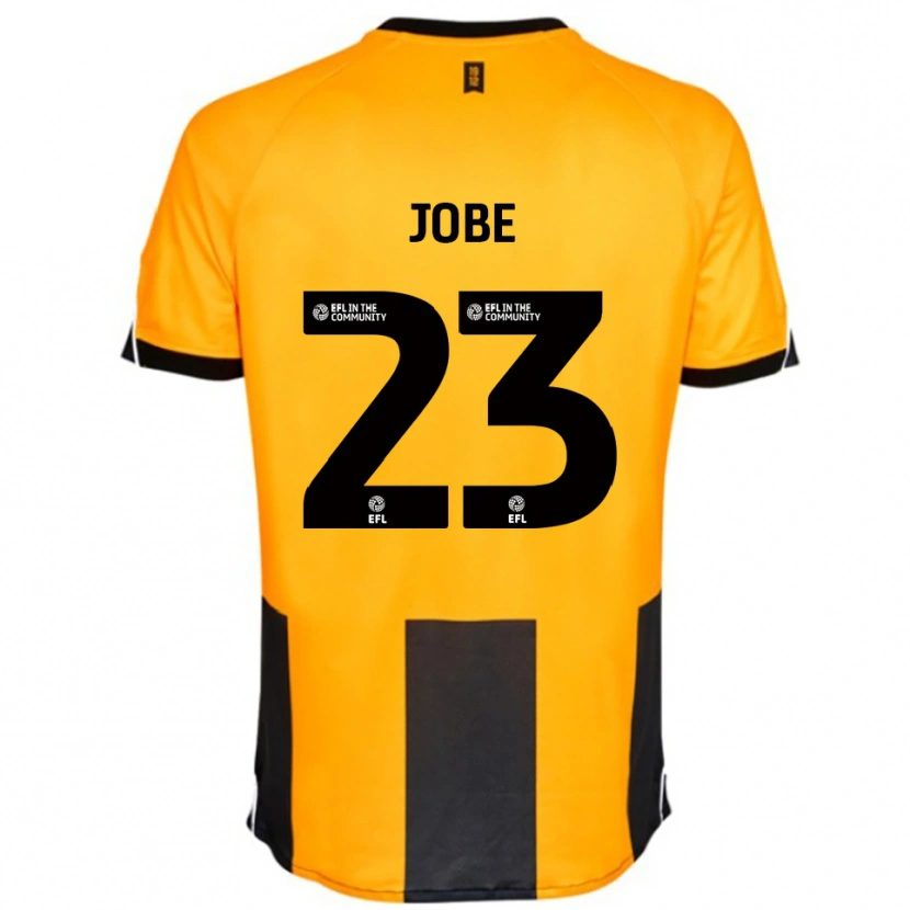 Danxen Dzieci Mamadou Jobe #23 Pomarańczowy Czarny Domowa Koszulka 2025/26 Koszulki Klubowe