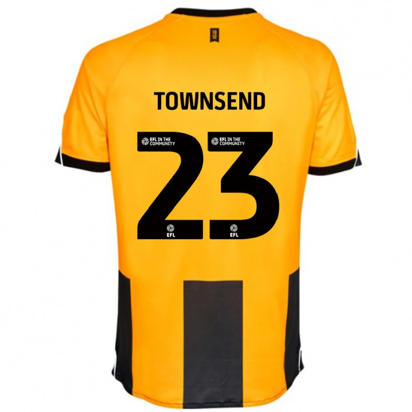 Danxen Dzieci Eleanor Townsend #23 Pomarańczowy Czarny Domowa Koszulka 2025/26 Koszulki Klubowe