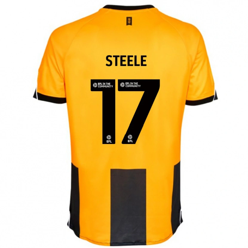 Danxen Dzieci Fran Steele #17 Pomarańczowy Czarny Domowa Koszulka 2025/26 Koszulki Klubowe