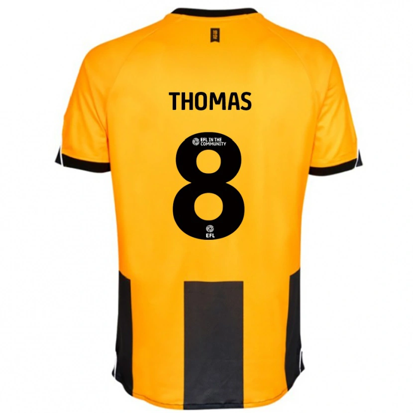 Danxen Dzieci George Thomas #8 Pomarańczowy Czarny Domowa Koszulka 2025/26 Koszulki Klubowe