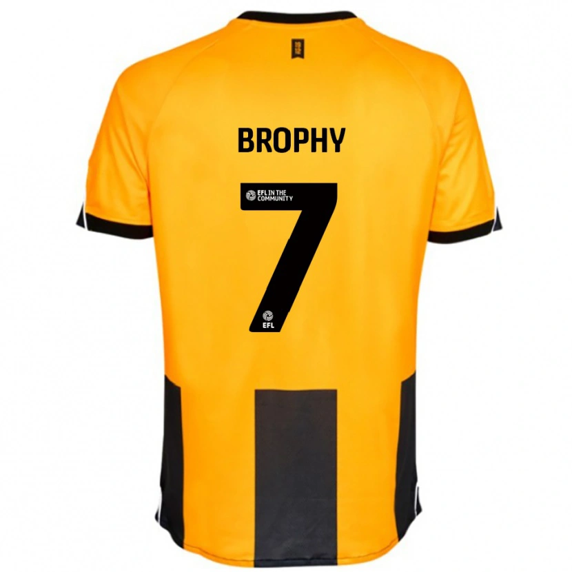 Danxen Dzieci James Brophy #7 Pomarańczowy Czarny Domowa Koszulka 2025/26 Koszulki Klubowe