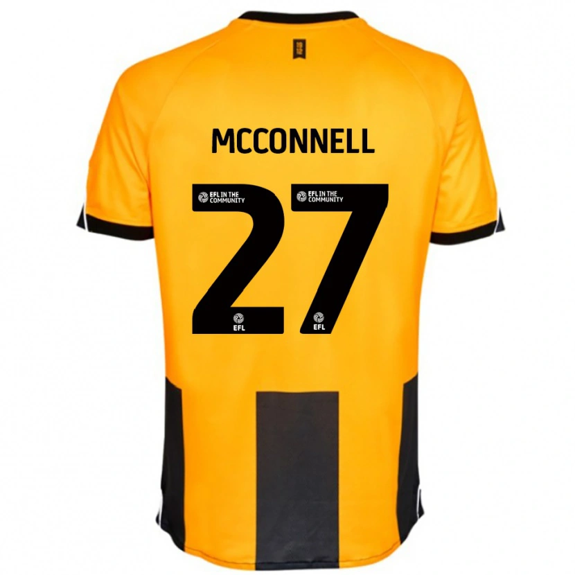 Danxen Dzieci Glenn Mcconnell #27 Pomarańczowy Czarny Domowa Koszulka 2025/26 Koszulki Klubowe