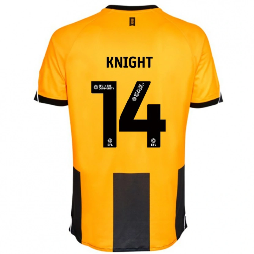 Danxen Dzieci Ben Knight #14 Pomarańczowy Czarny Domowa Koszulka 2025/26 Koszulki Klubowe