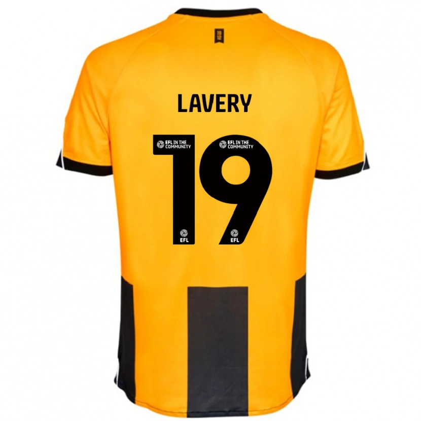 Danxen Dzieci Shayne Lavery #19 Pomarańczowy Czarny Domowa Koszulka 2025/26 Koszulki Klubowe