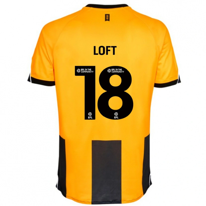 Danxen Dzieci Ryan Loft #18 Pomarańczowy Czarny Domowa Koszulka 2025/26 Koszulki Klubowe