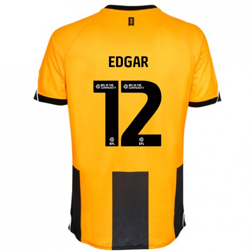 Danxen Dzieci Sammy Edgar #12 Pomarańczowy Czarny Domowa Koszulka 2025/26 Koszulki Klubowe
