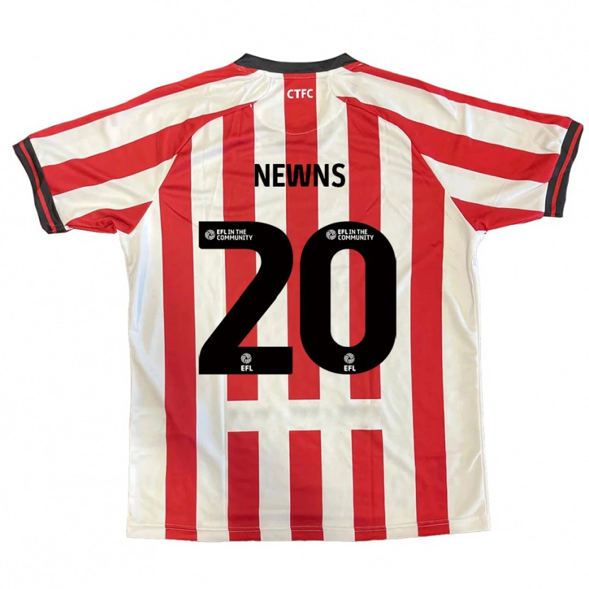 Danxen Dzieci Issy Newns #20 Czerwony Biały Czarny Domowa Koszulka 2025/26 Koszulki Klubowe