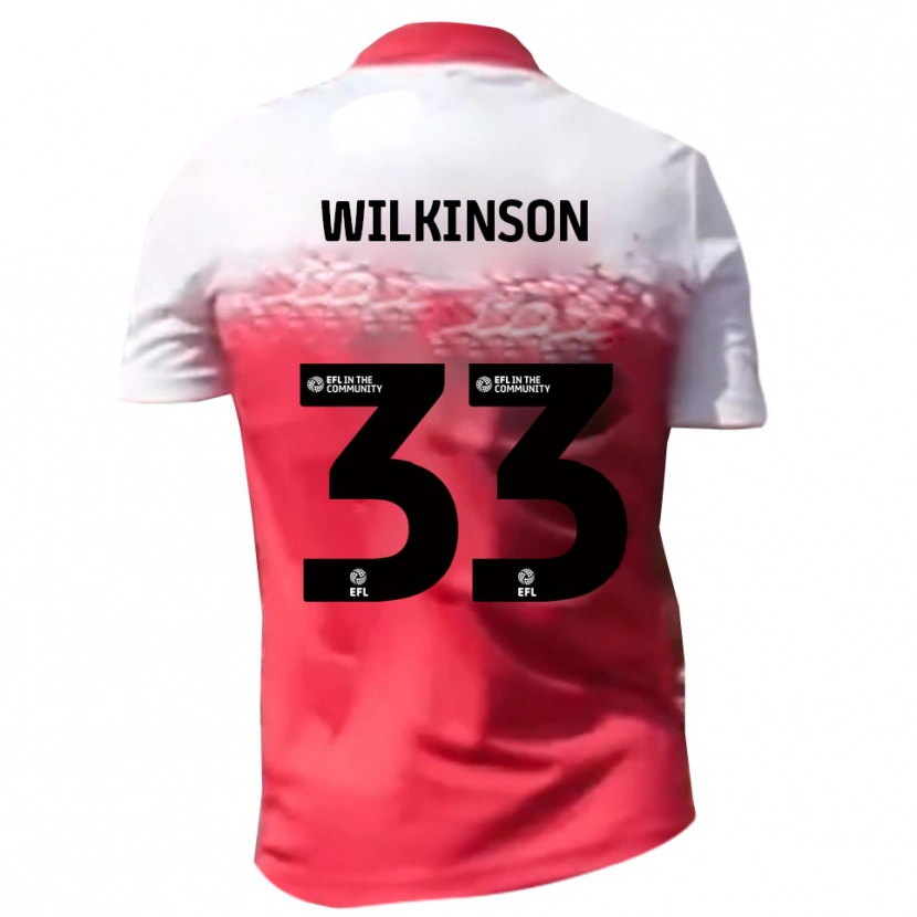 Danxen Dzieci Finlay Wilkinson #33 Czerwony Biały Domowa Koszulka 2025/26 Koszulki Klubowe