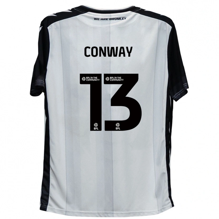Danxen Dzieci Monty Conway #13 Biały Czarny Domowa Koszulka 2025/26 Koszulki Klubowe