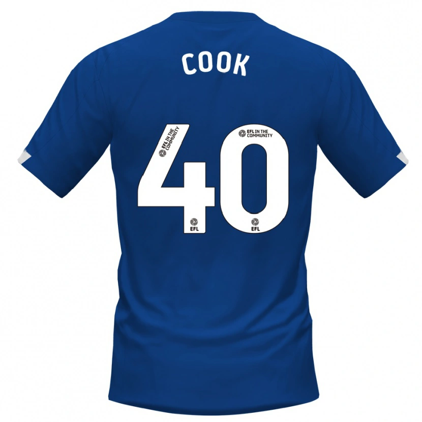 Danxen Dzieci Connor Cook #40 Niebieski Biały Domowa Koszulka 2025/26 Koszulki Klubowe